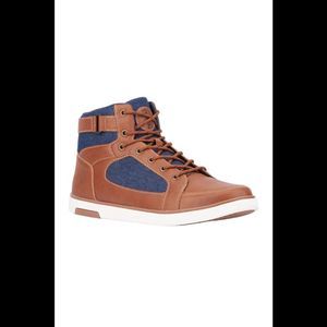 Reserved Footwear Mens Austin High Top Sneakers Cognac - Medium